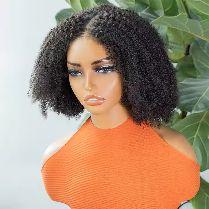 Virgin Glue-less Kinky Curly 7x5 Wig