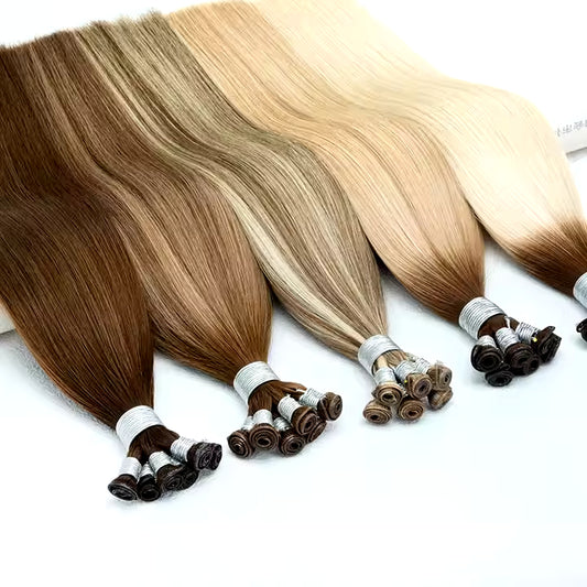 Genius Virgin Hand Tied Straight Custom Color Extension Short Length